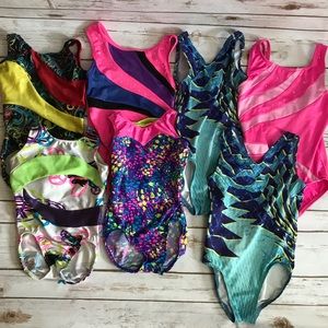 Leotard Girl Gymnastics Sz 6x-7Motion Wear Gk Lot